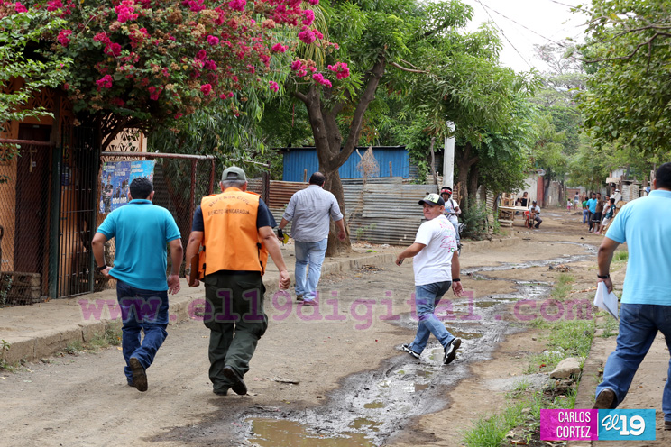 Verifican puntos críticos en los Distritos IV y VI de Managua